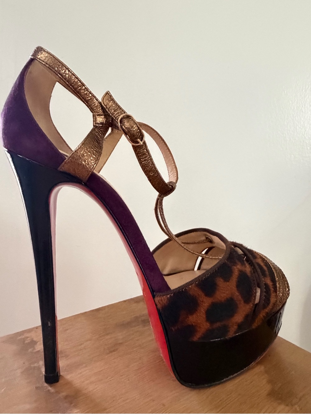 Christian Louboutin Glennalta 150 SP Leopard Pony Hair